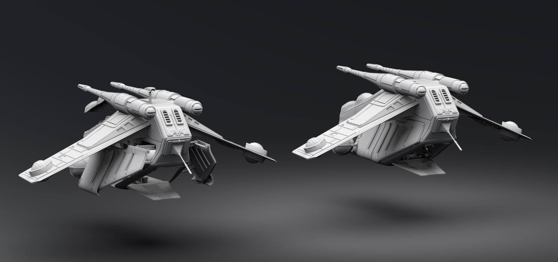 LAAT scale model 3D print model_2