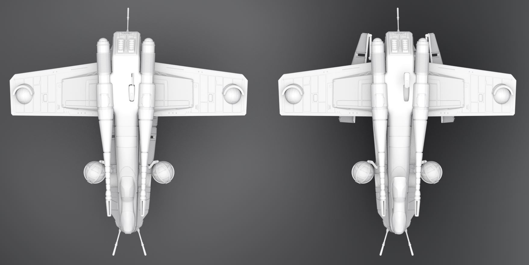 LAAT scale model 3D print model_3