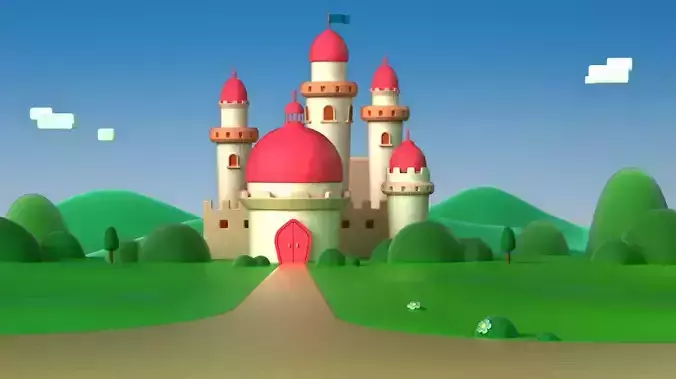 cartoon castle