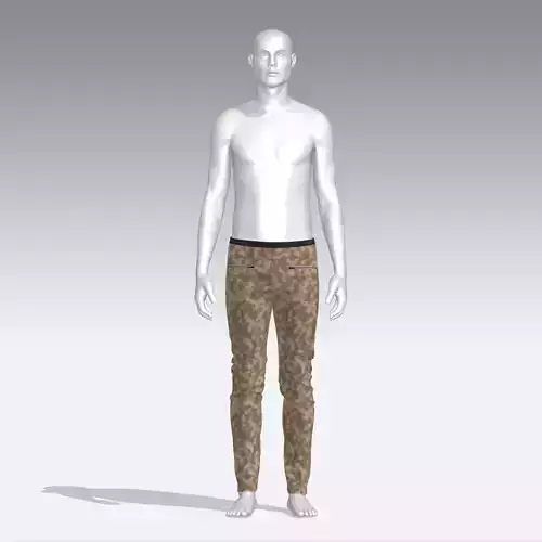 Pants mannequin in camouflage