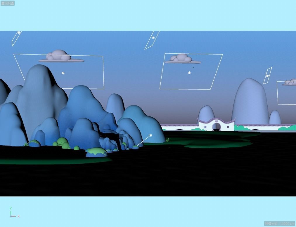  cartoon house 3D model_1