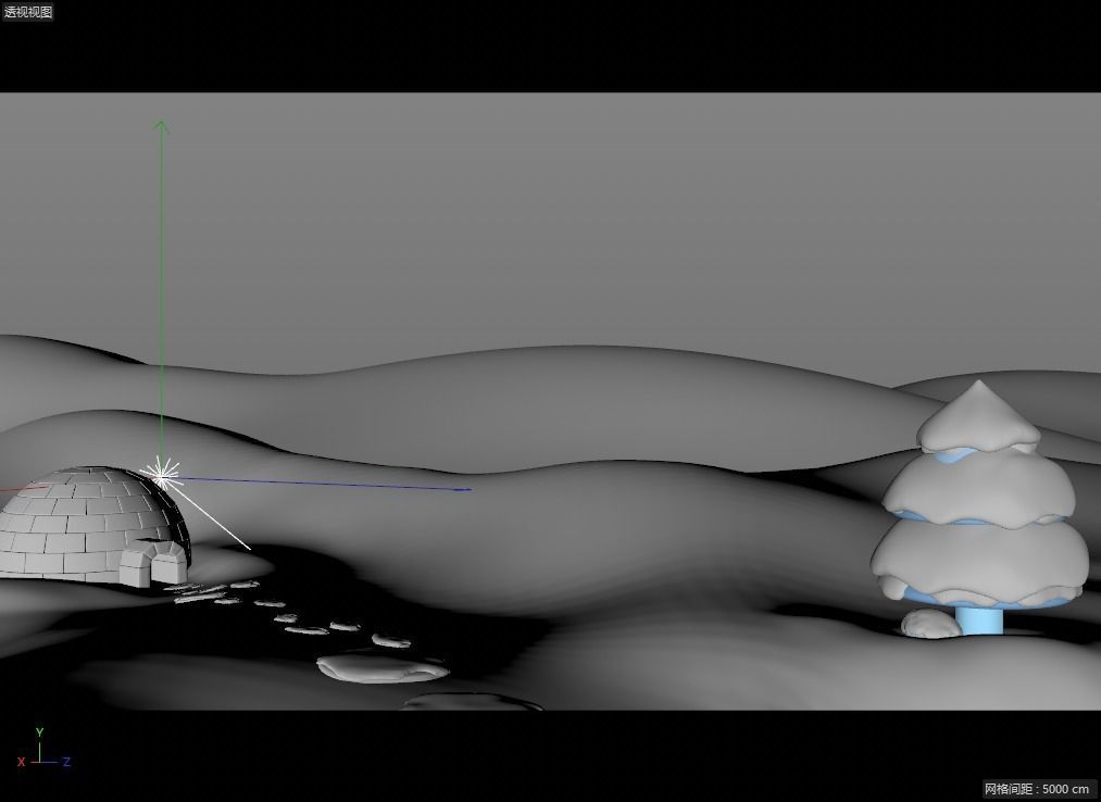  cartoon igloo 3D model_1