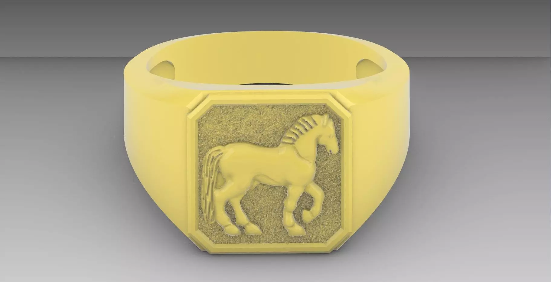 Horse Ring 3D print model_0