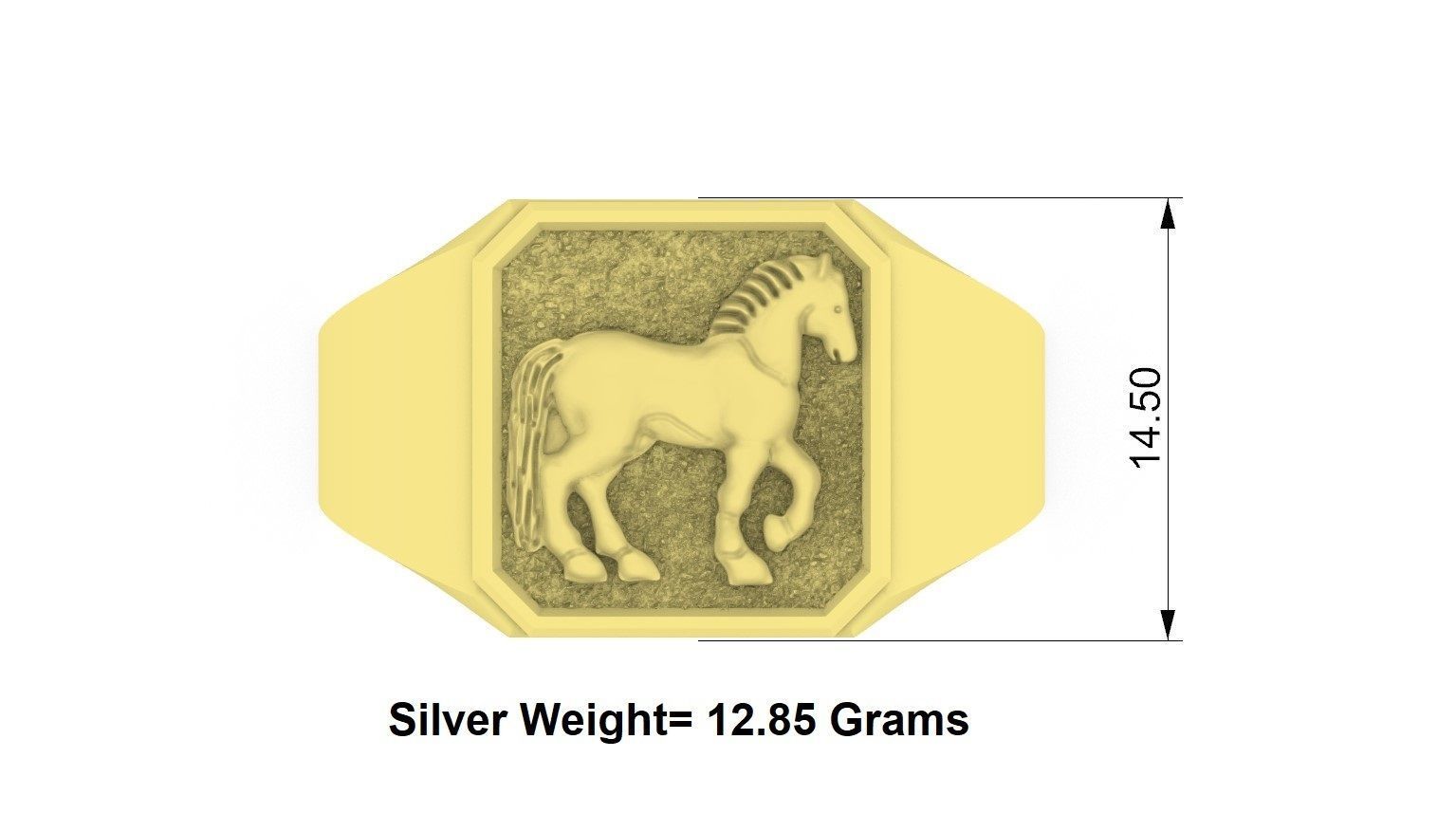 Horse Ring 3D print model_1