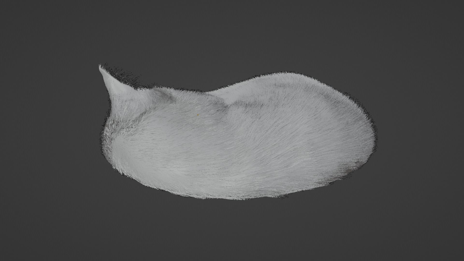 Cat sleeping Low-poly 3D model_9