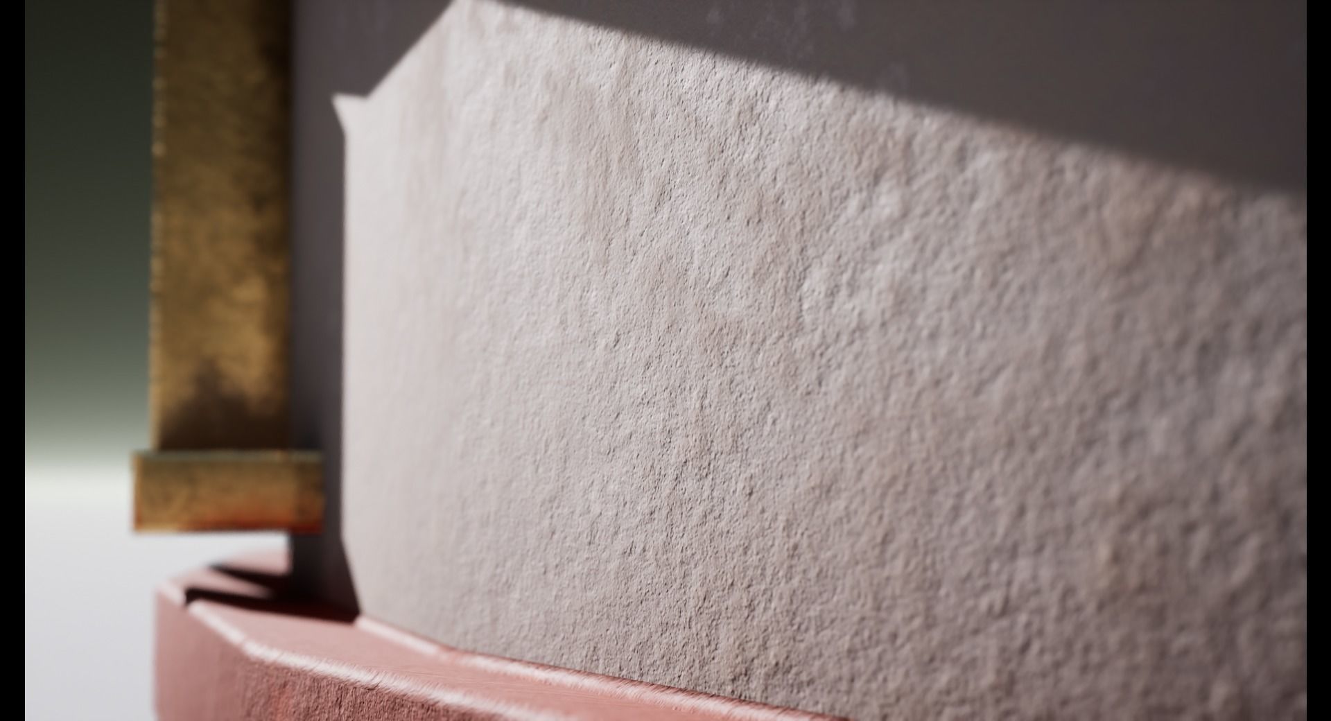 High-School entrance Low-poly 3D model_6