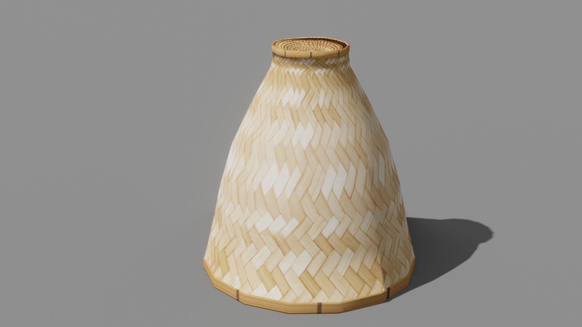  basketry Tools  and wooden tools Low-poly 3D model_7