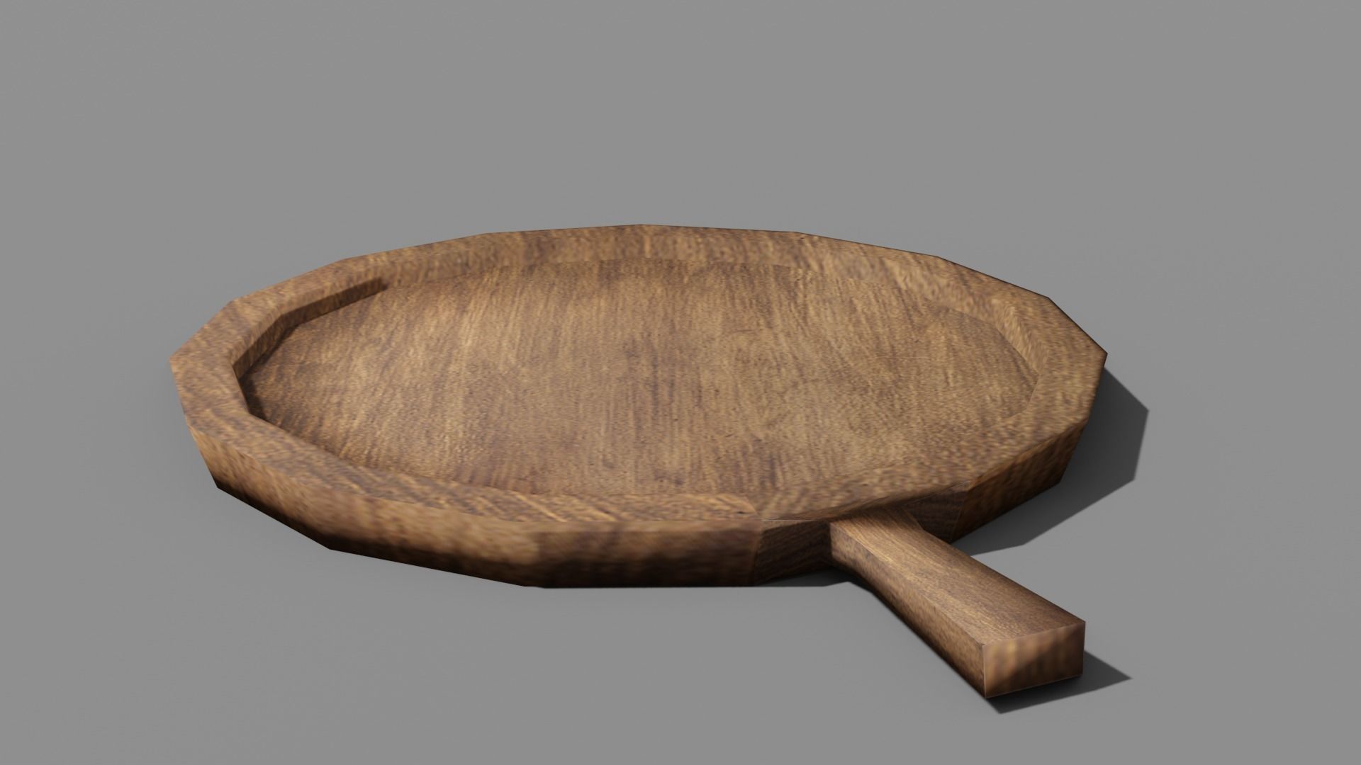  basketry Tools  and wooden tools Low-poly 3D model_10