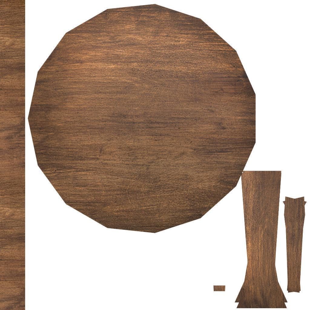  basketry Tools  and wooden tools Low-poly 3D model_15