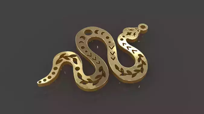 Snake Charm  Moon Phases 3D print model