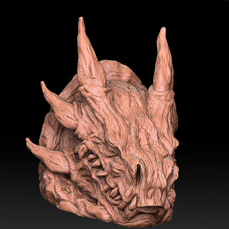 Dragon Head 3D print model_1