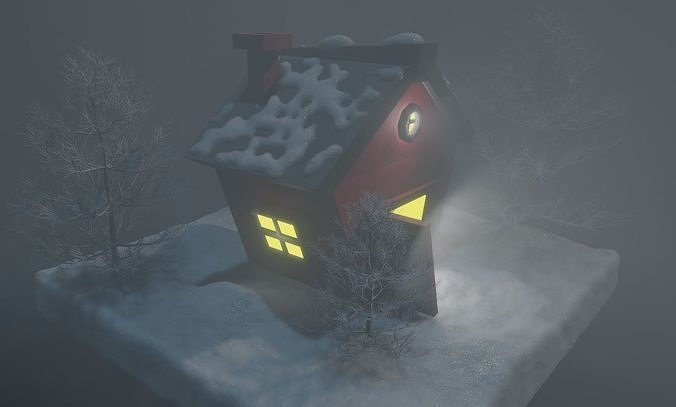 Winter Home Model 3D model