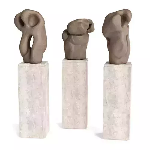 Abstract Ceramic art pedestal