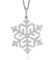 YD240 snowflake pendant with diamonds 3D print model