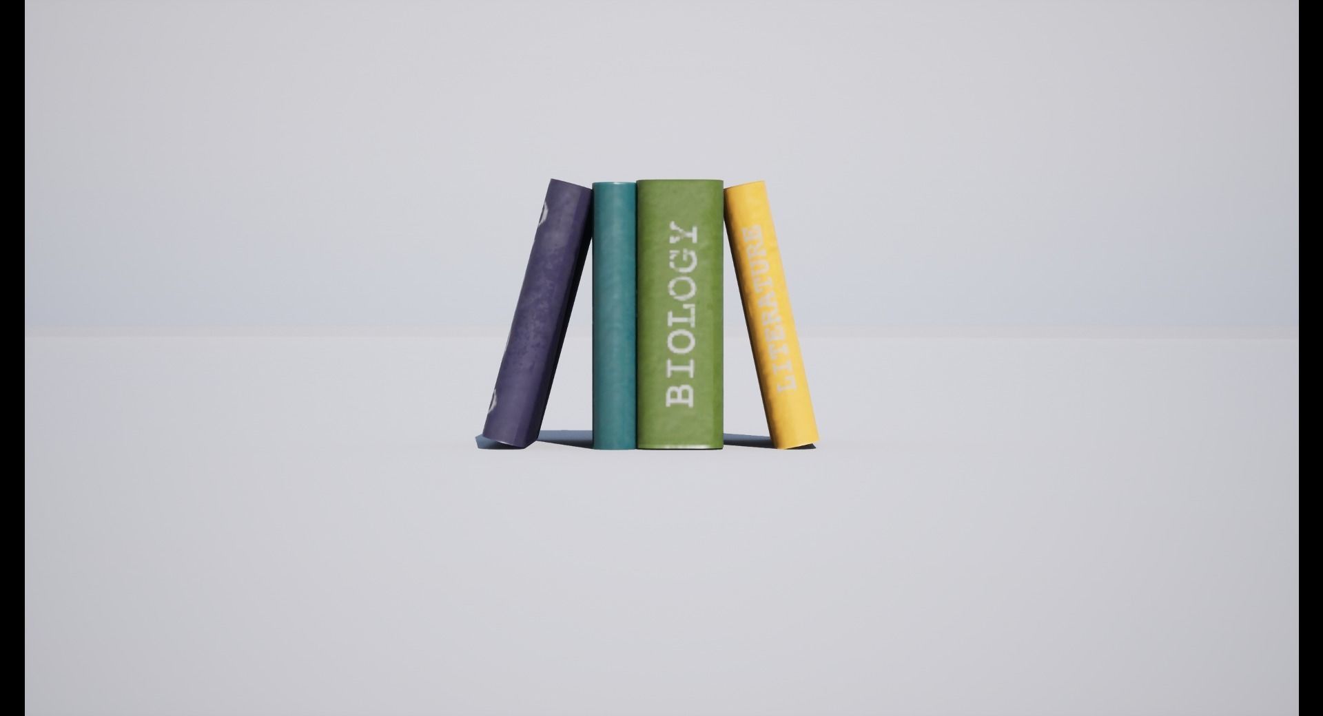 School Books Low-poly 3D model_7