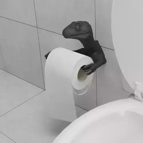 Raptor Toilet Paper Holder 3D print model