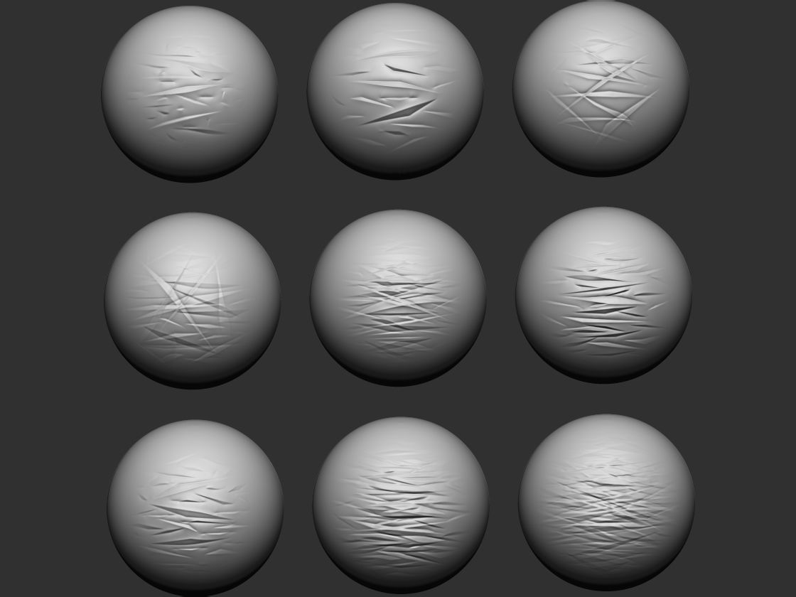 50 Memory Folds Alphas for Zbrush and more 3D model_3