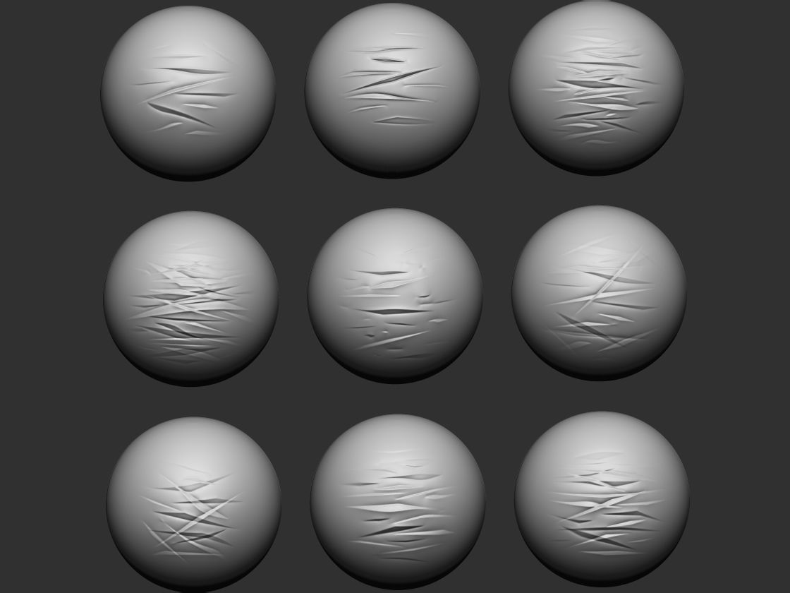 50 Memory Folds Alphas for Zbrush and more 3D model_2