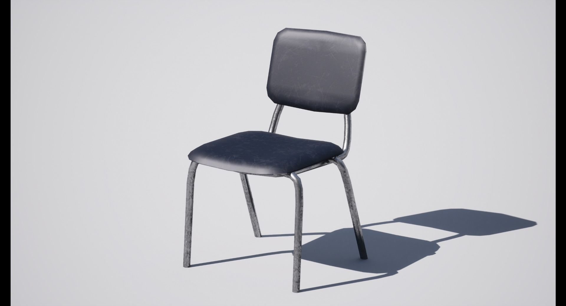 Chair Low-poly 3D model_3