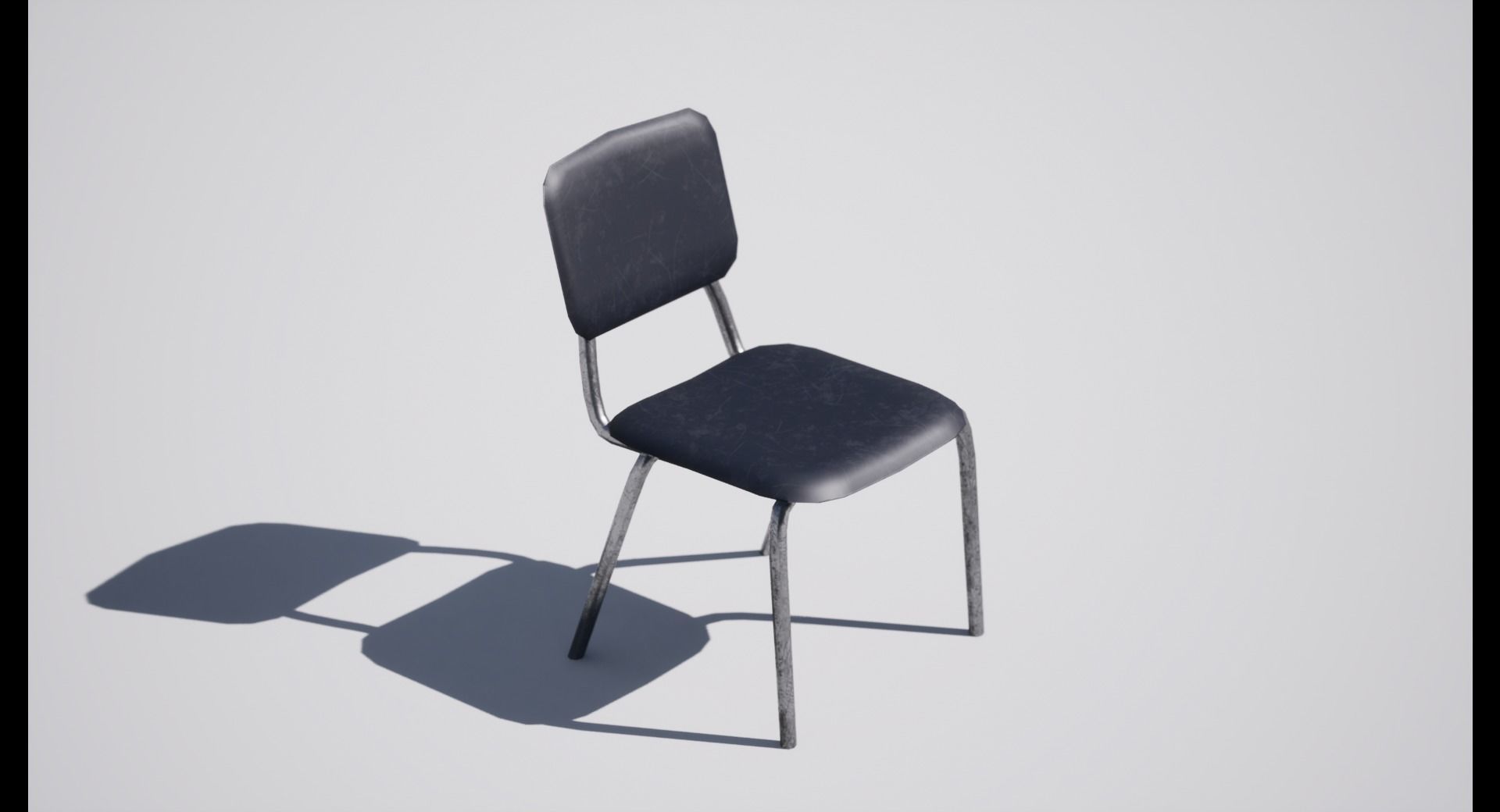 Chair Low-poly 3D model_5