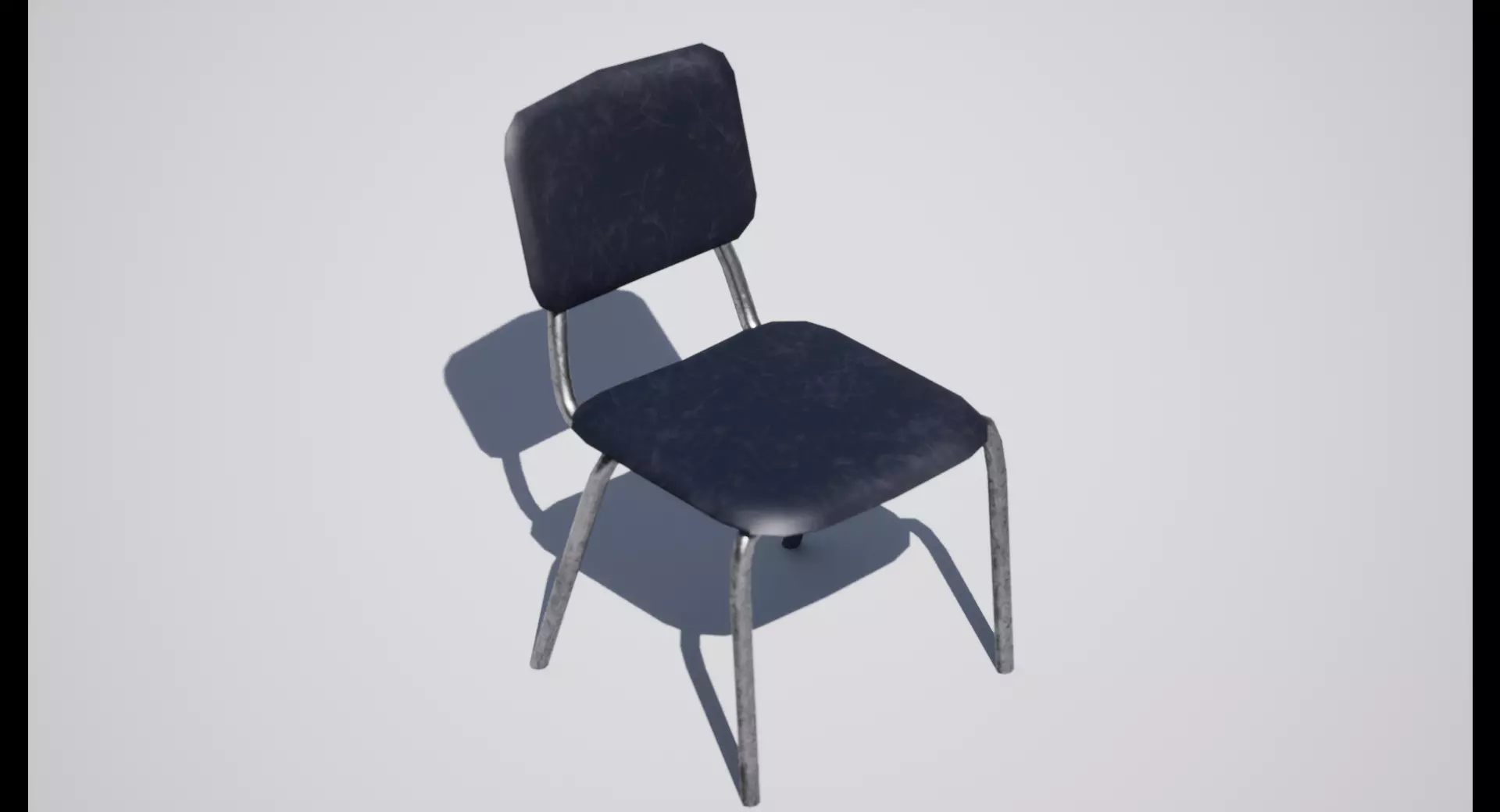 Chair Low-poly 3D model_0