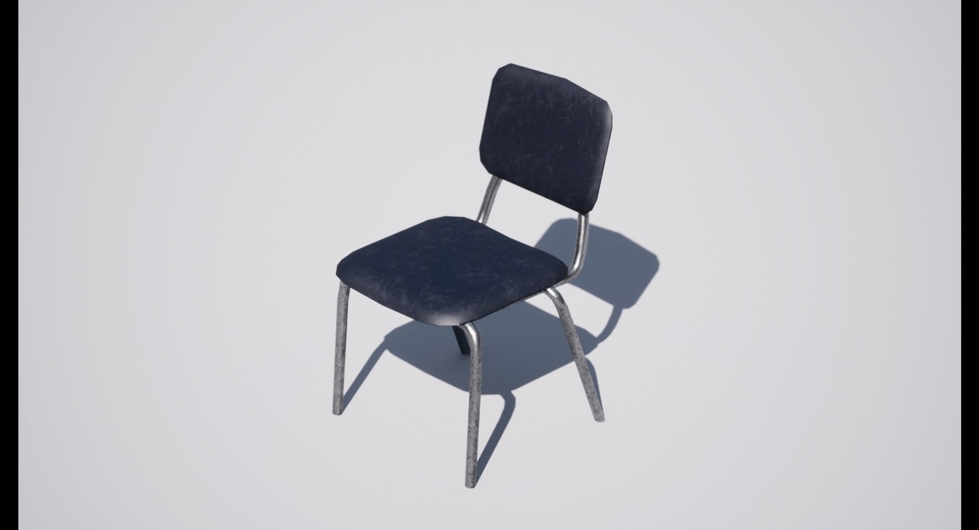 Chair Low-poly 3D model_4