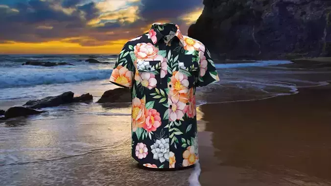 Men Short Sleeve Double Pocket Shirt