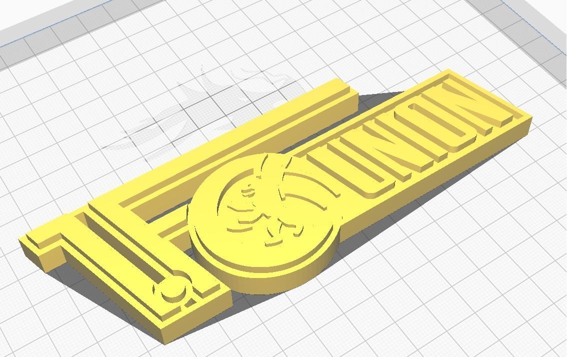 FC Union Berlin Wall Sign 3D print model_8