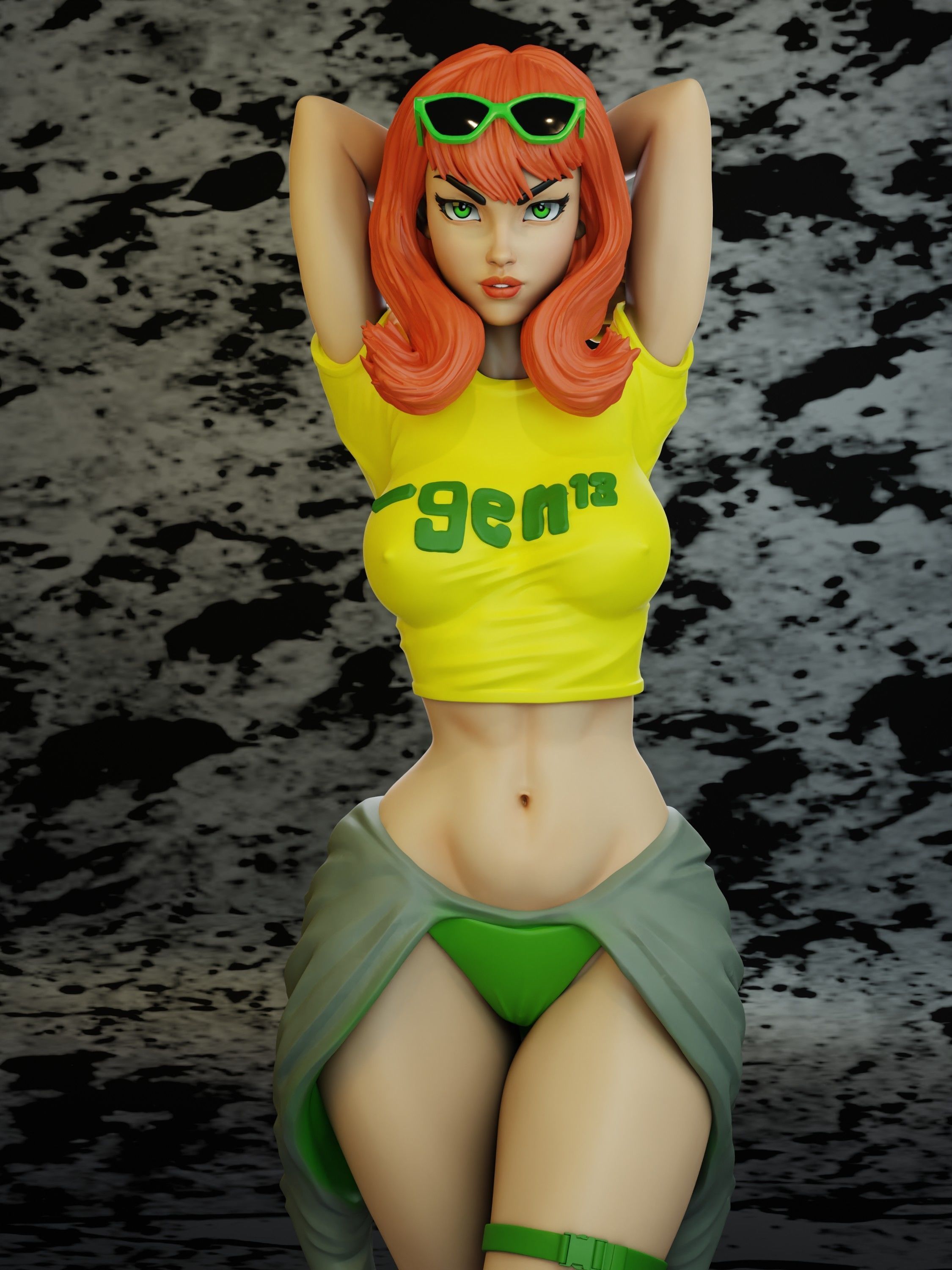 3D Caitlin Fairchild Fanart 3D print model_2
