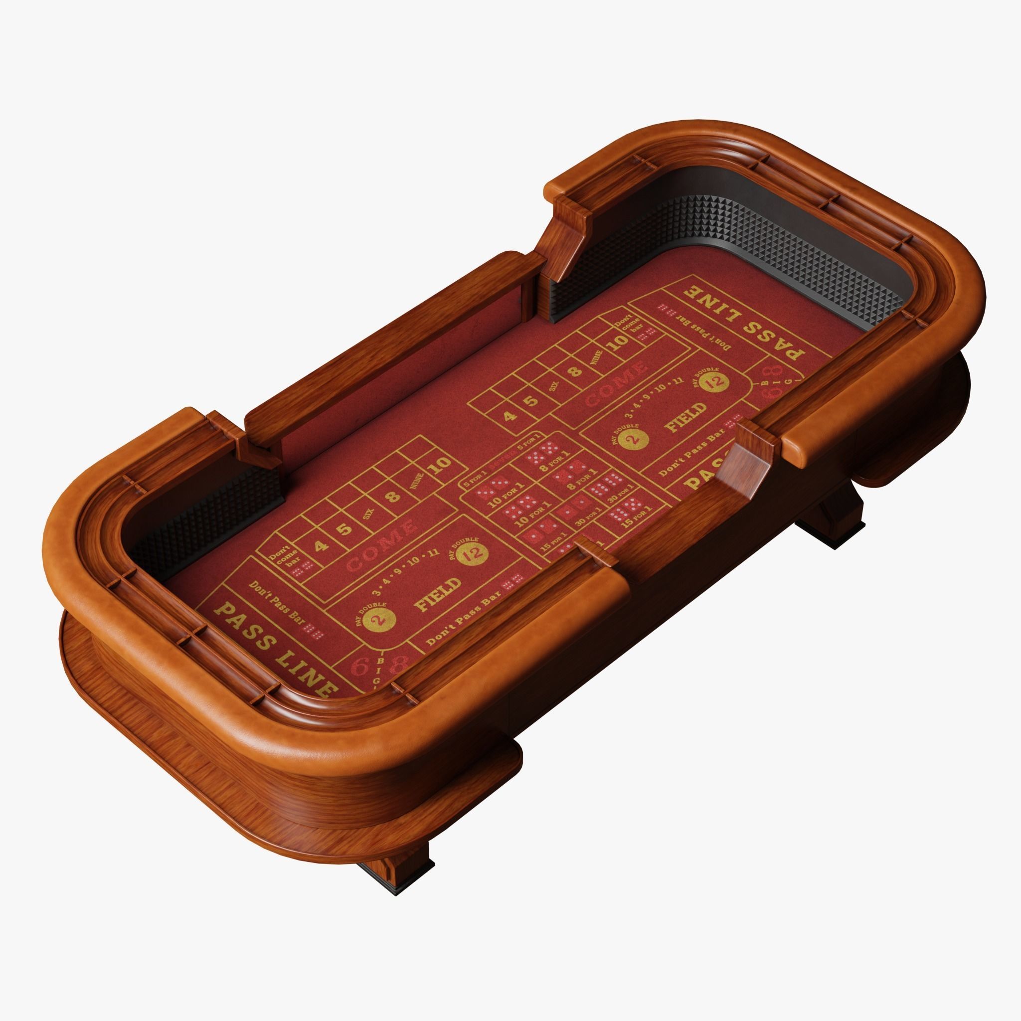 Craps Table 3D Low-poly 3D model_1
