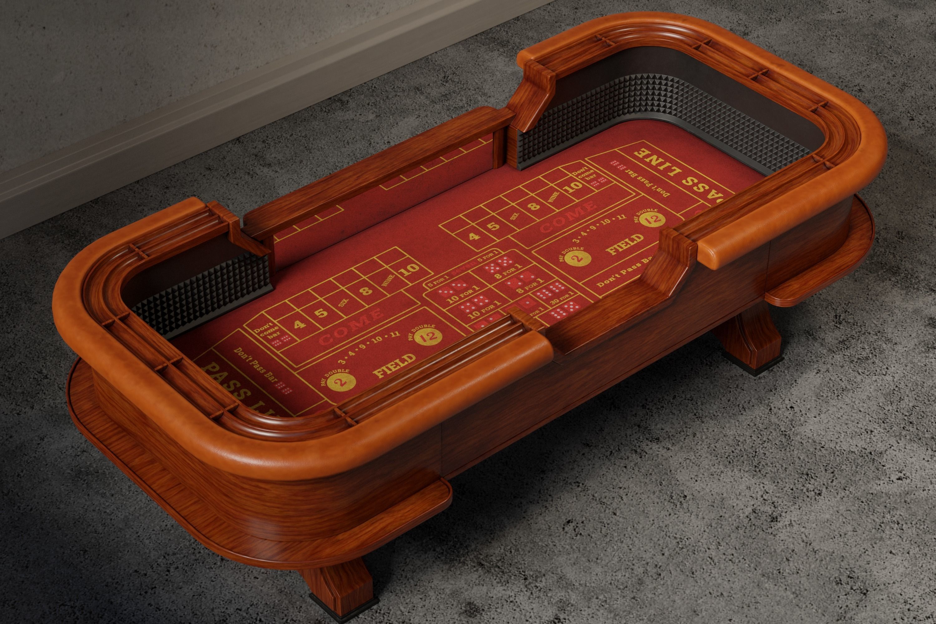 Craps Table 3D Low-poly 3D model_5