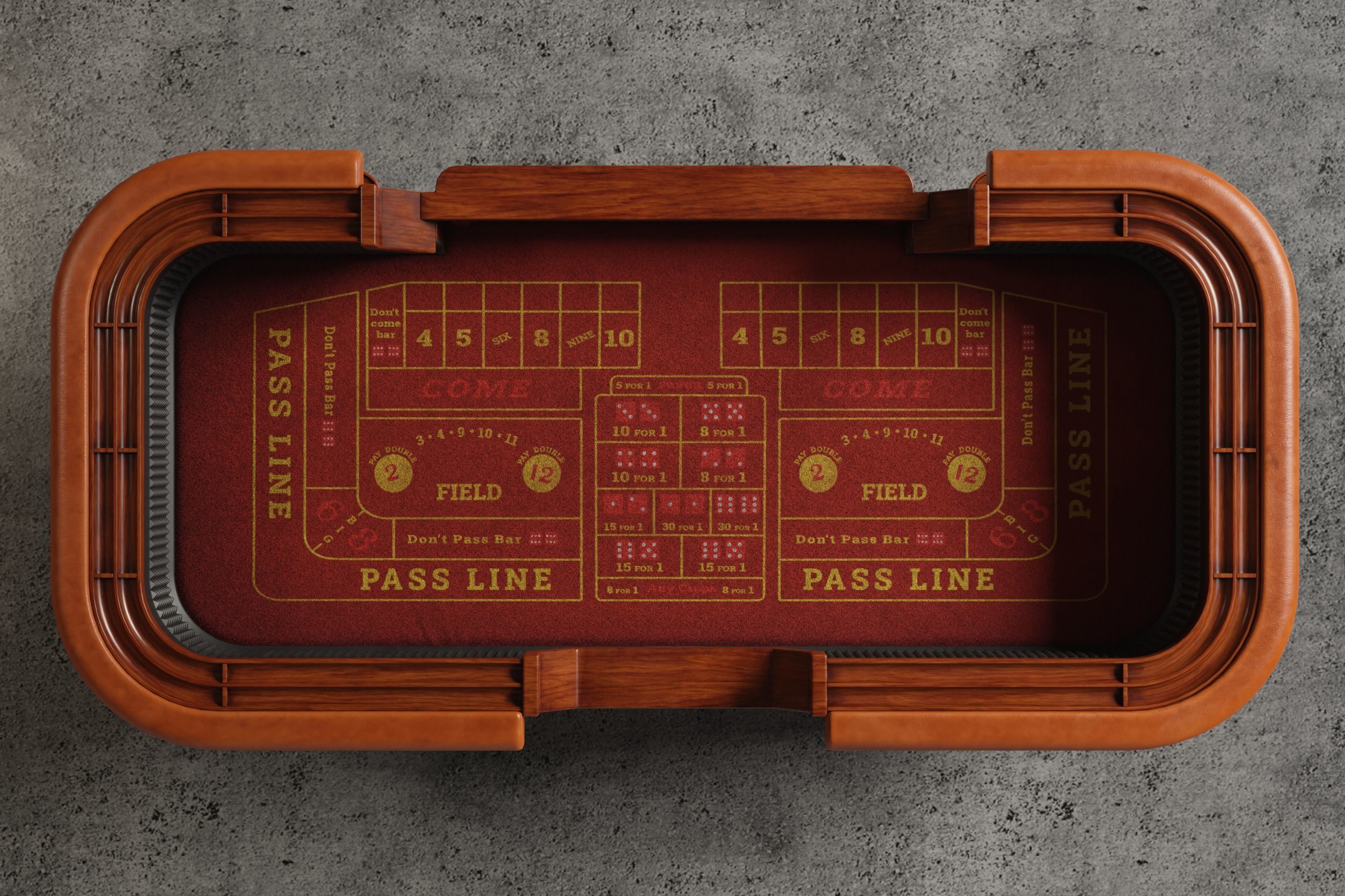 Craps Table 3D Low-poly 3D model_7