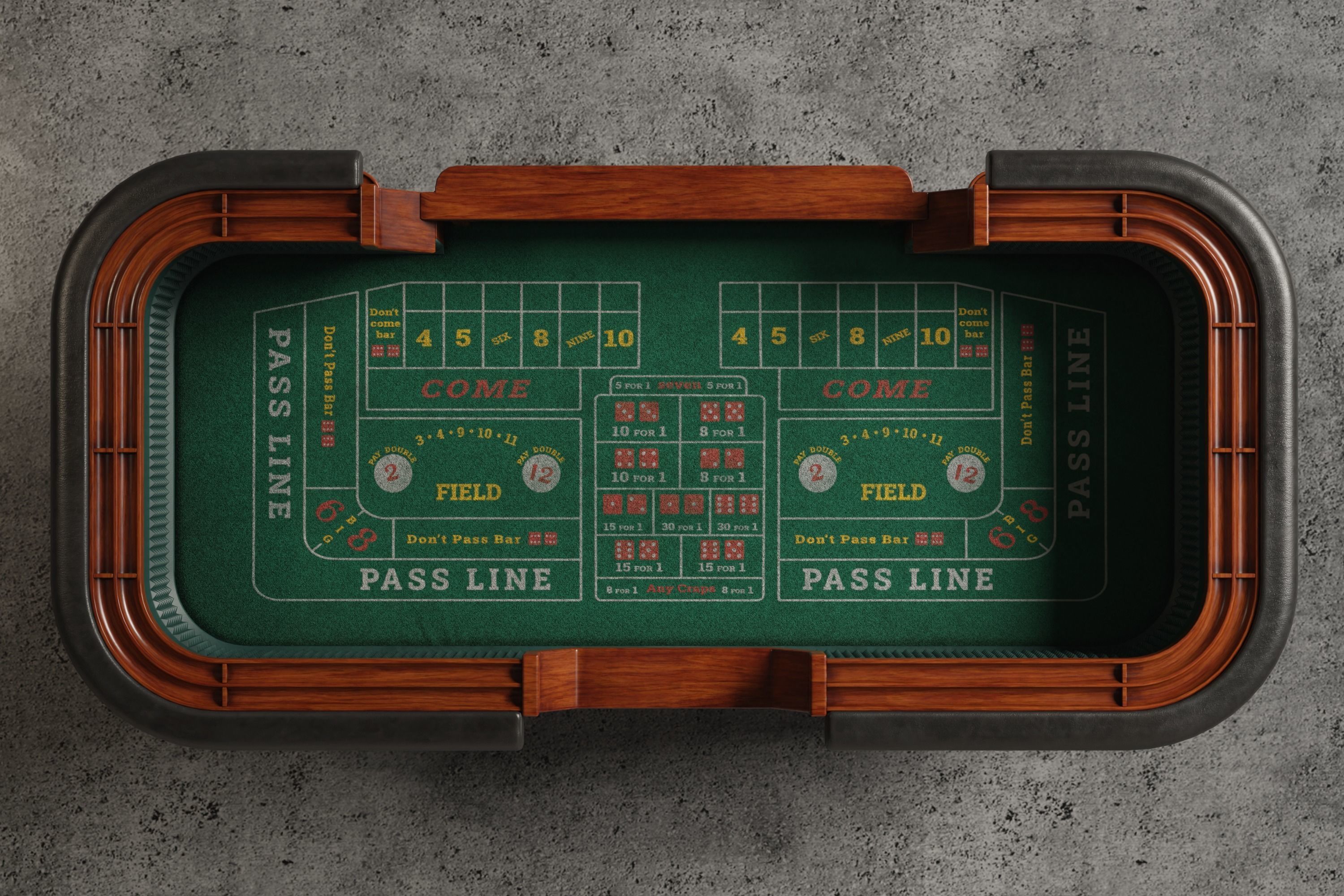 Craps Table 3D Low-poly 3D model_8