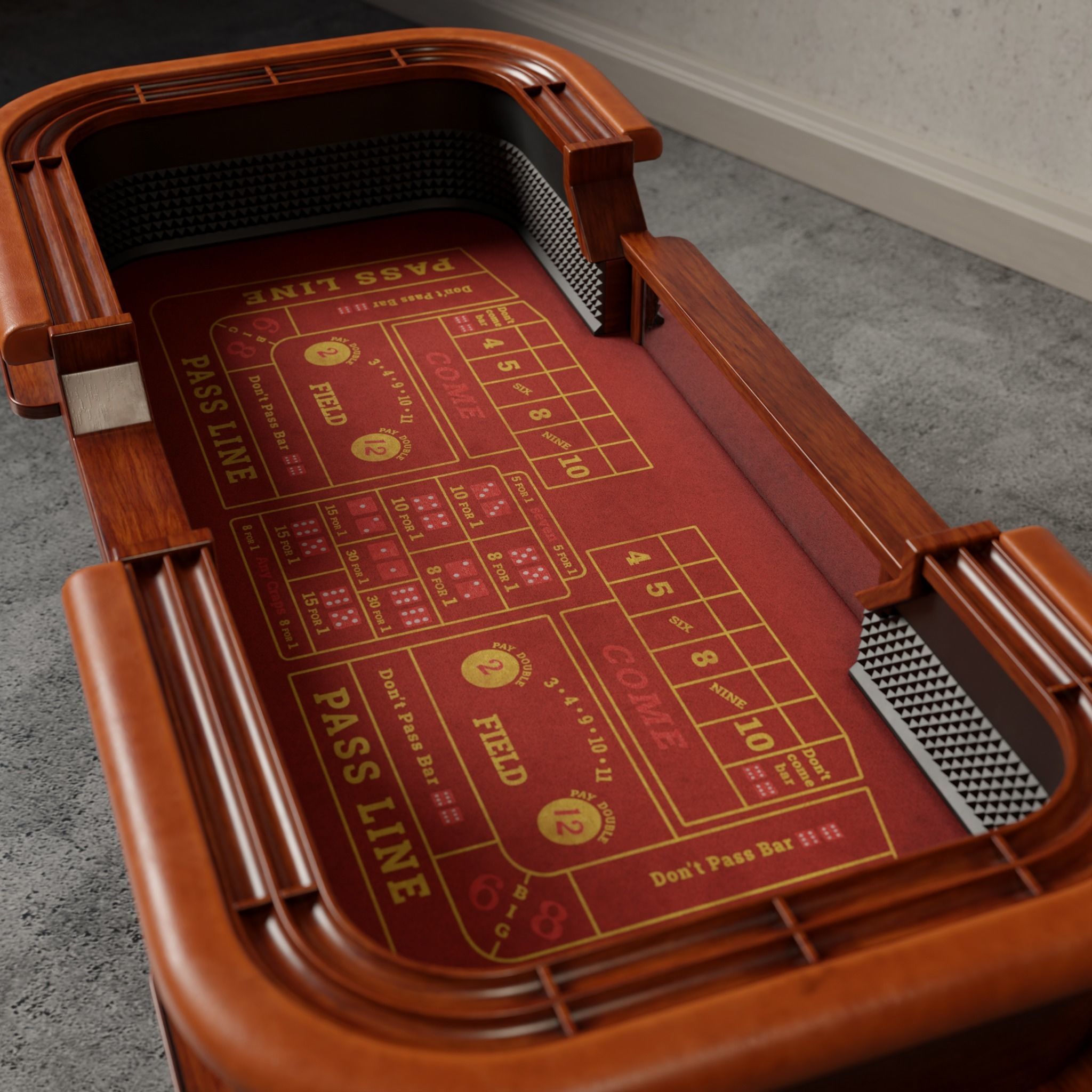 Craps Table 3D Low-poly 3D model_12