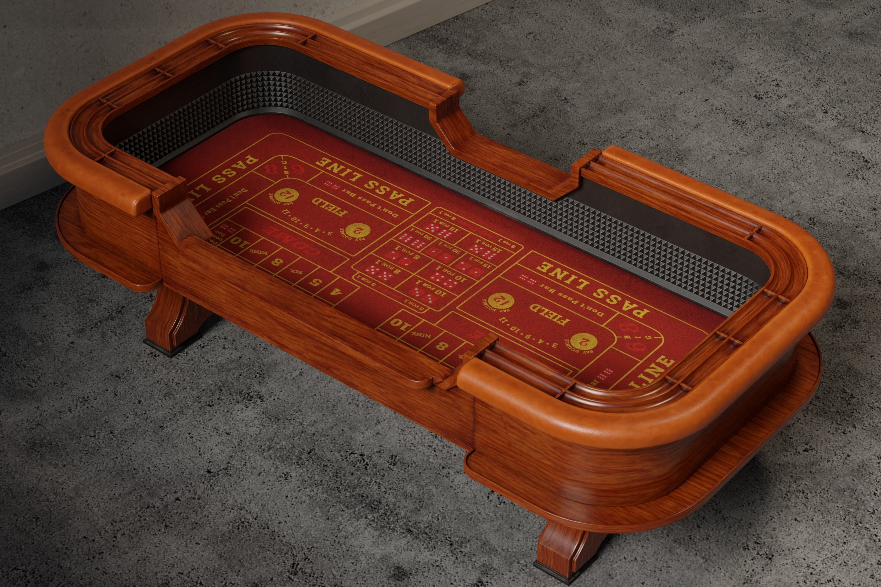 Craps Table 3D Low-poly 3D model_9