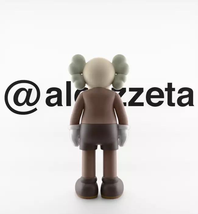 Kaws Companion x Chum Textured Low-poly 3D model_11