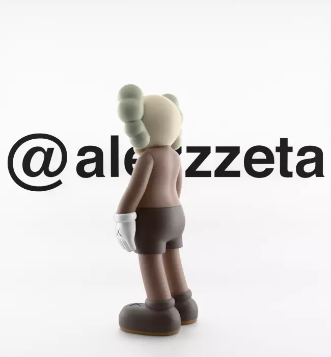 Kaws Companion x Chum Textured Low-poly 3D model_8