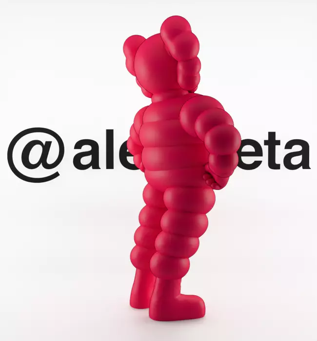 Kaws Companion x Chum Textured Low-poly 3D model_32