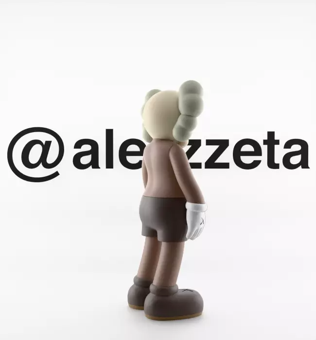 Kaws Companion x Chum Textured Low-poly 3D model_14