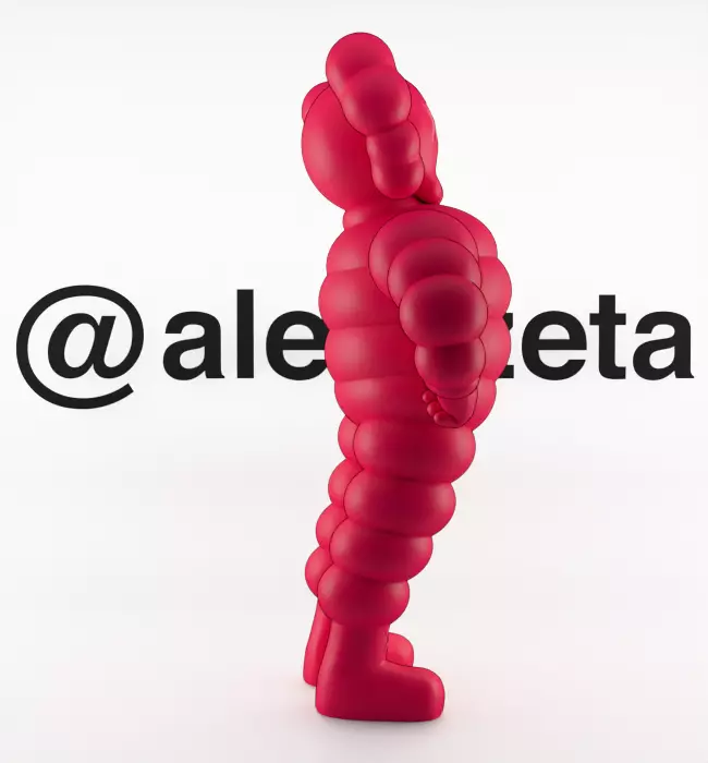 Kaws Companion x Chum Textured Low-poly 3D model_33