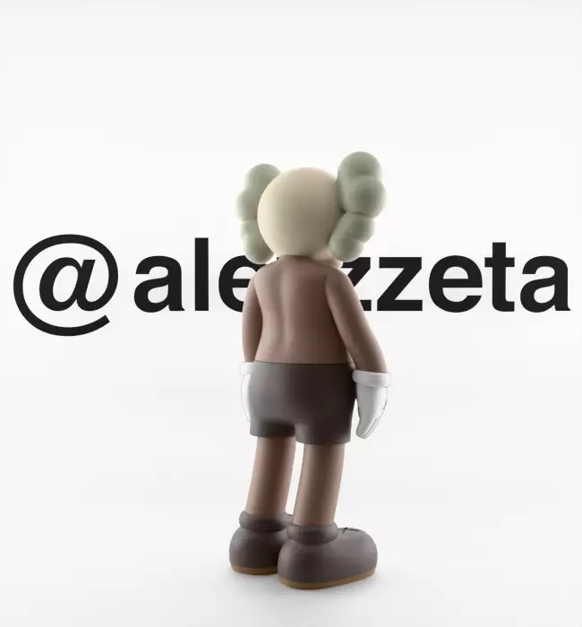 Kaws Companion x Chum Textured Low-poly 3D model_13