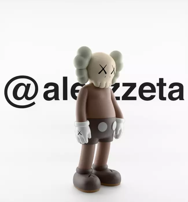 Kaws Companion x Chum Textured Low-poly 3D model_18