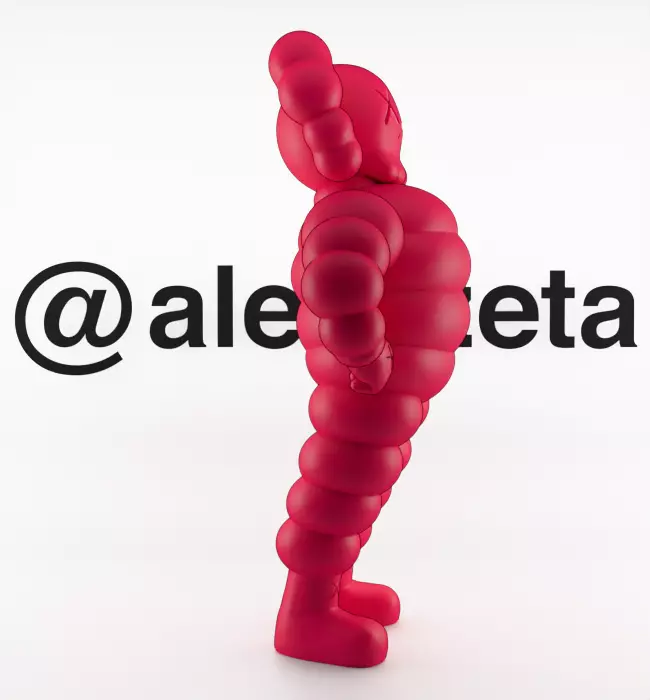 Kaws Companion x Chum Textured Low-poly 3D model_34