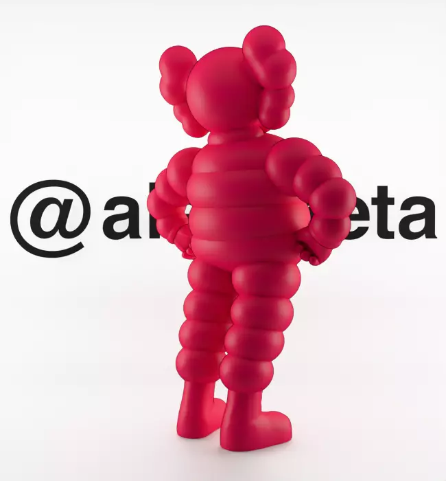 Kaws Companion x Chum Textured Low-poly 3D model_31