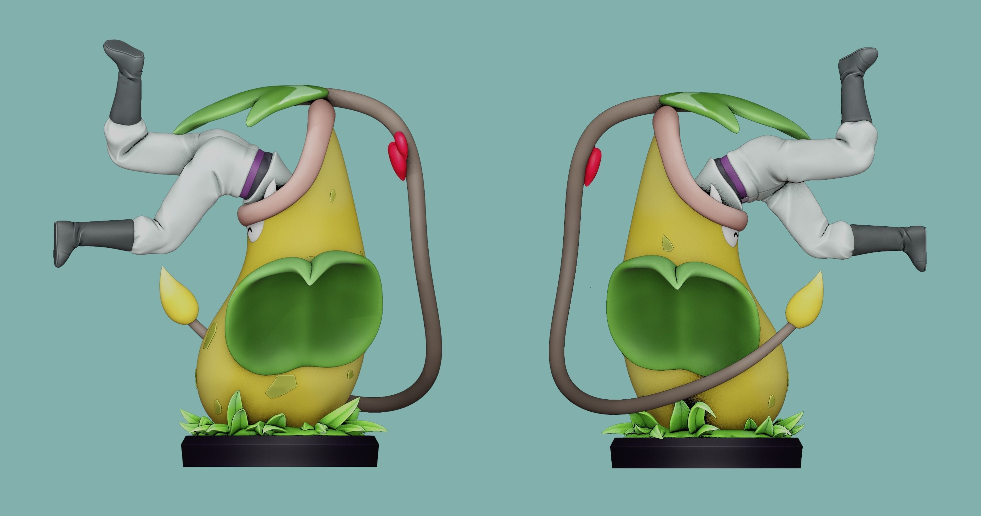 victreebel and james - pokemon 3D print model_14