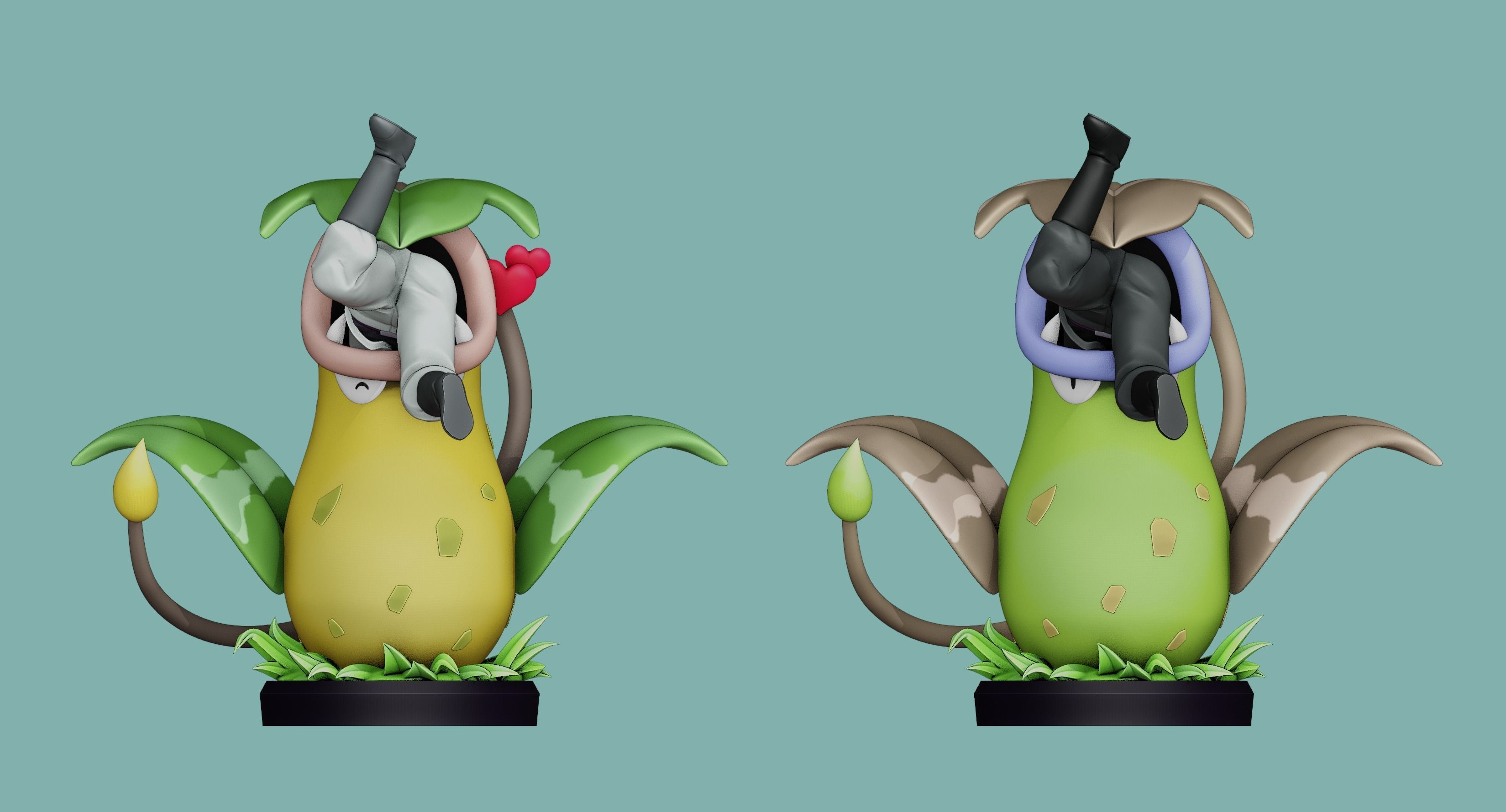victreebel and james - pokemon 3D print model_10