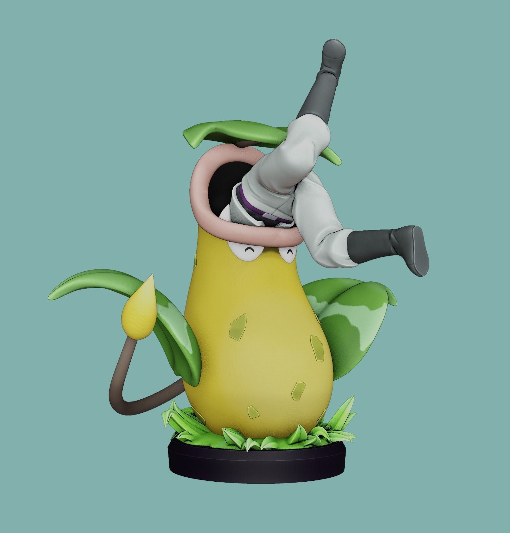victreebel and james - pokemon 3D print model_13