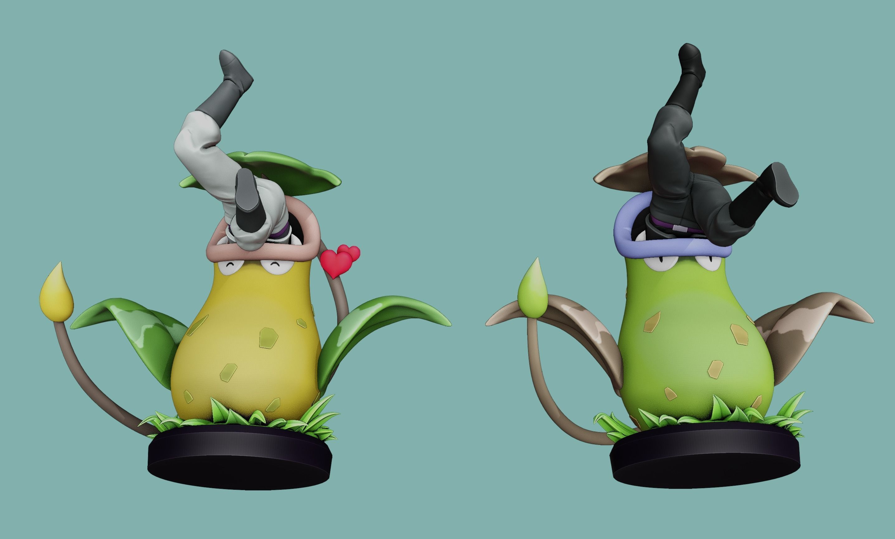 victreebel and james - pokemon 3D print model_12