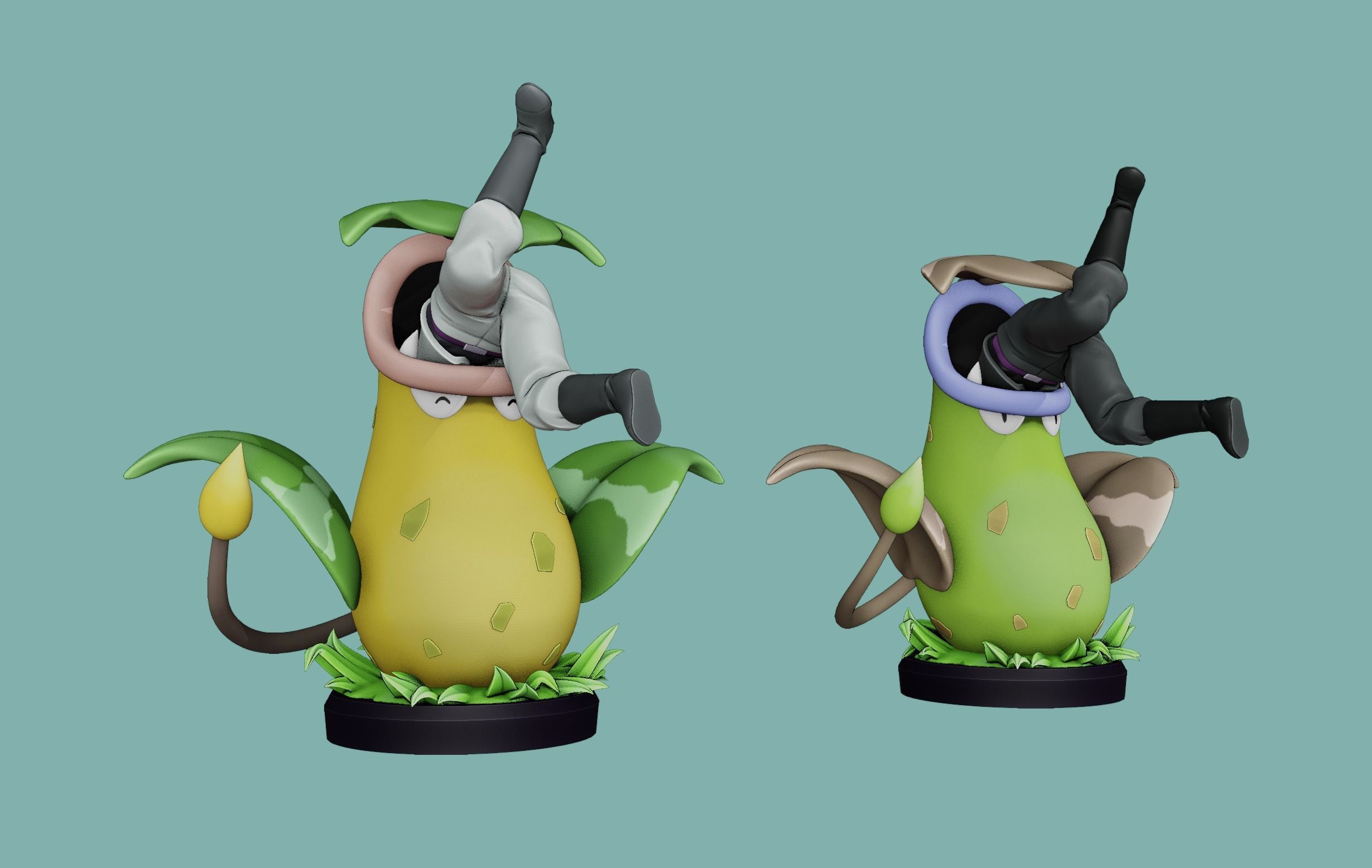 victreebel and james - pokemon 3D print model_9
