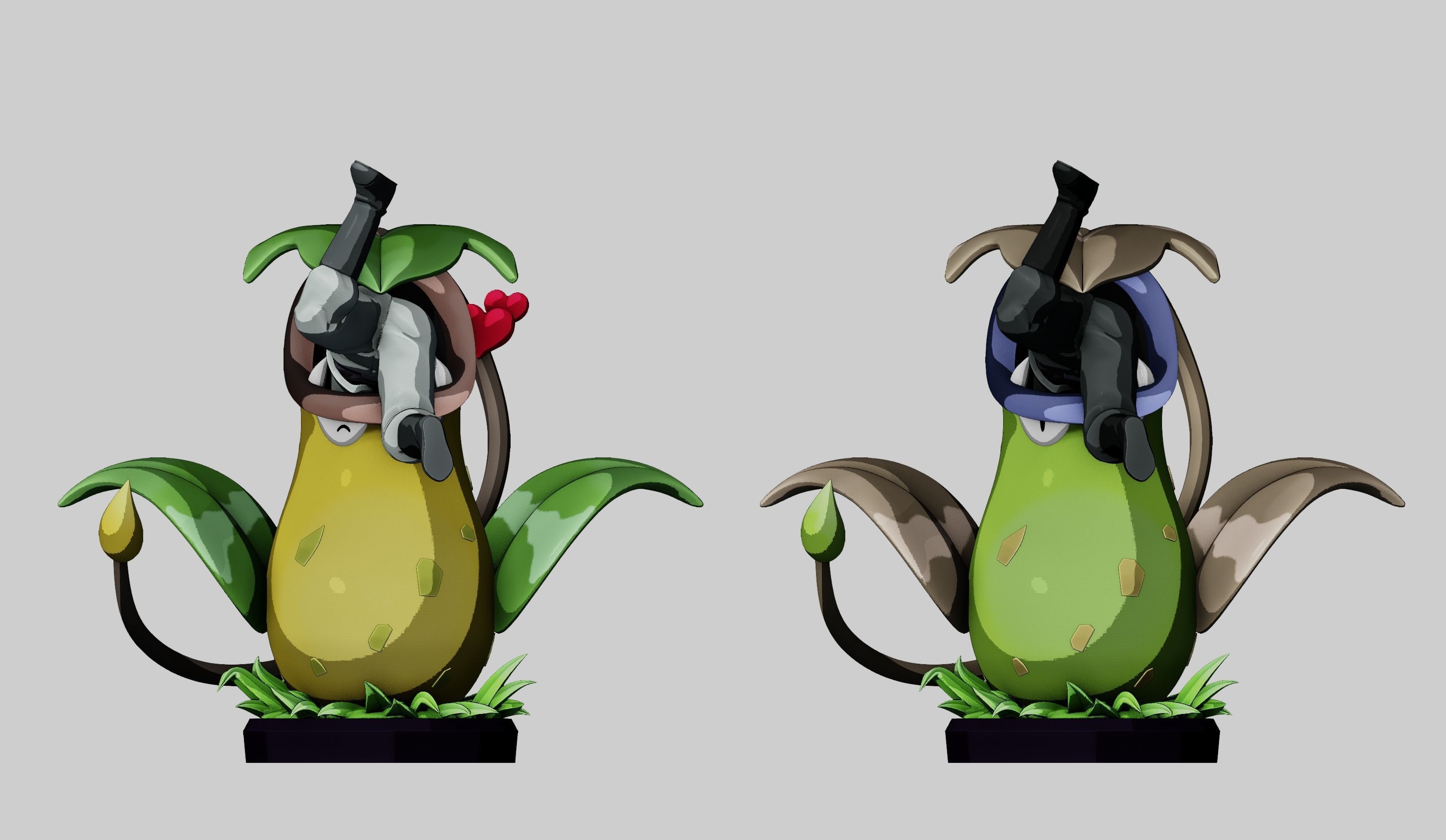 victreebel and james - pokemon 3D print model_17